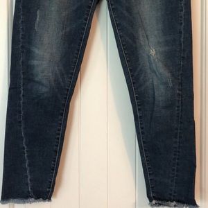 Dear John Denim Cropped Skinny minimal distressing